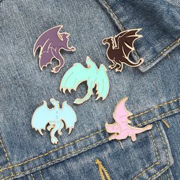 Broches Pin Cartoon dinosaurus Leuke Cartoon Voor Vrouwen Grappige Mode Jurk Jas Shirt Demin Metalen Badges Pin Rugzak Gift sieraden Groothandel