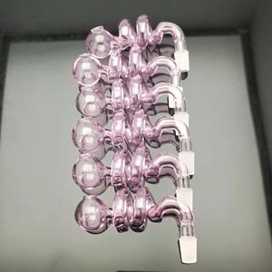 Pot à double spirale rose Bangs en gros Tuyaux de brûleur à mazout Tuyaux d'eau Rigs en verre Fumer