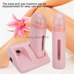 Roze dubbele waxkachel Mini ontharing Handheld waxverwarmer Wax-smeltmachine Professionele ontharingstools in schoonheidssalon HKD230825