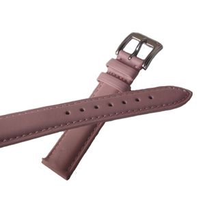 Roze echte lederen gladde horlogebandjes riem snel release pins mode horloge accessoires 14 mm 15 mm 16 mm 17 mm 18 mm 19 mm 20 mm vervangen 278s