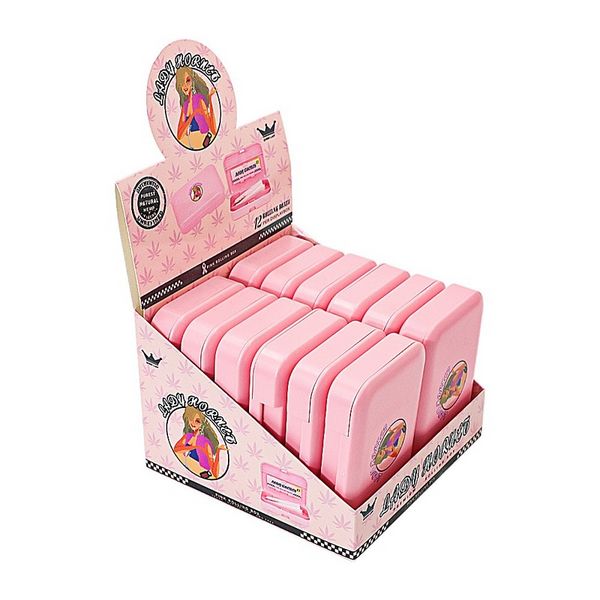 Accessoires de fumeur Rose Girl Série Plastique Boîte de cigarette Multi fonctionnel Boîte de rangement et de rangement