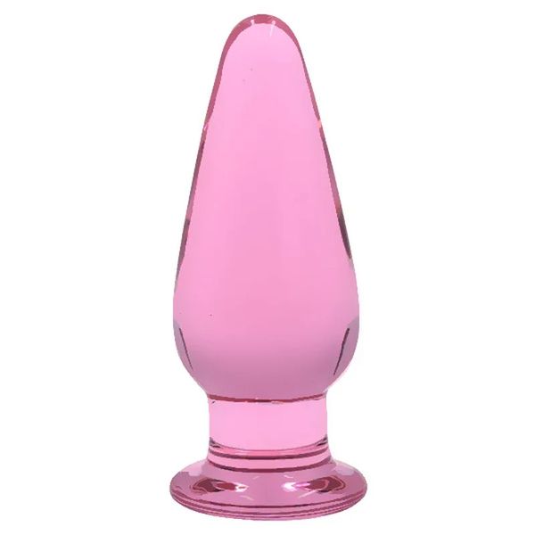 Godemiché Anal en verre rose, masturbateur, stimulateur du point G, jouets sexuels pour adultes, pour femmes et hommes, Plug Anal en verre érotique, insertion de cul