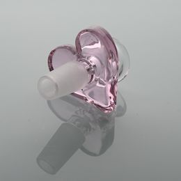 Pink Heart Bowl 14mm Man, Hookah Bong Accessoires, Rookaccessoires