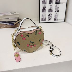 Coeur rose Girly Designer Petit sac à bandoulière carré Mode Amour Femmes Fourre-tout Sac à main Sacs à main Femme Chaîne Top Poignée Messenger Sacs Cadeau s7e1 #