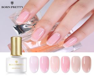 Roze jelly nagel gel 6 ml semitransparant naakt paarse vernis Pools afwezig van nail art uv gel lacquer7160907