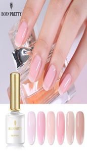 Roze jelly nagel gel 6 ml semitransparant naakt paarse vernis Pools afwezig van nail art uv gel lacquer5804057