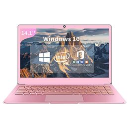 Ordinateur portable rose 14 pouces Full HD Intel Celeron J4125 DDR4 8 Go RAM 128 Go 256 Go 512 Go SSD Windows 10 Metal Computer8822388