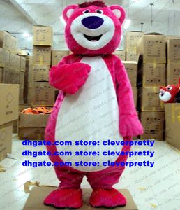 Pink Lotso Bear Mascot Costume Adult Cartoon Character Outfit Pak Corporate Communications Education Exhibition CX4013