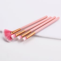 Juego de brochas de maquillaje de color rosa, 4 Uds., brocha para sombra de ojos, herramientas cosméticas, envío gratuito con DHL BR022