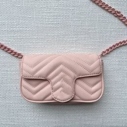 Mini sac à dos rose à bandoulière, sac à bandoulière de taille pour femme, sacs de styliste, petit mignon