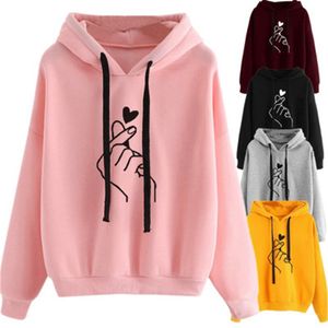 Pink New Women's Sweat à capuche printemps d'automne Pull Women Luxe LETTER IMPRIMÉ