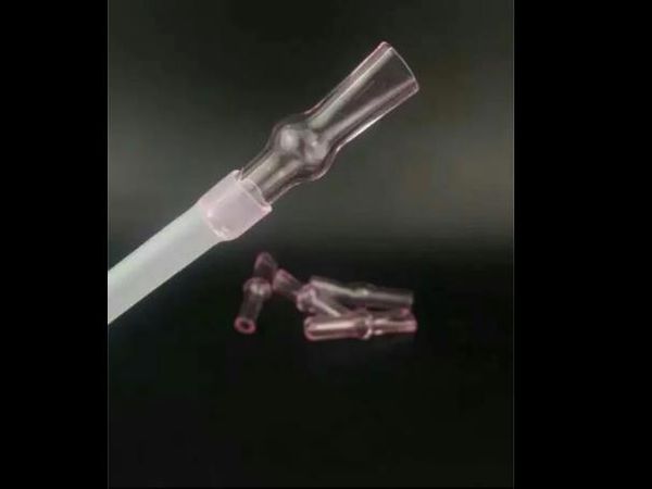 Accesorios de bongs de vidrio con boquilla rosa, tuberías de agua, bongs de vidrio, hooakahs, dos funciones para plataformas petroleras, bongs de vidrio