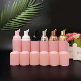 Botellas de espuma de plástico rosa Botellas de bomba de espuma Dispensador de espuma de 60 ml Botellas de viaje recargables vacías para limpieza de champú de manos Aeropuerto Knsk