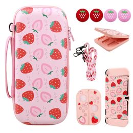 Sac de rangement EVA portable rose pour Nintendo Switch / pochette pour console Oled pour NS Switch Oled Controller Bag accessoires de jeu 240322