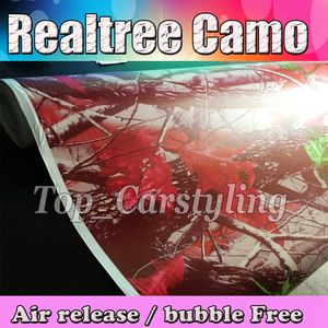 Roze Realtree Camo Vinyl wrap blad camouflage Mossy Oak Car wrap Film folie voor Voertuig Track covers stickers 1.52x30m 5x98ft