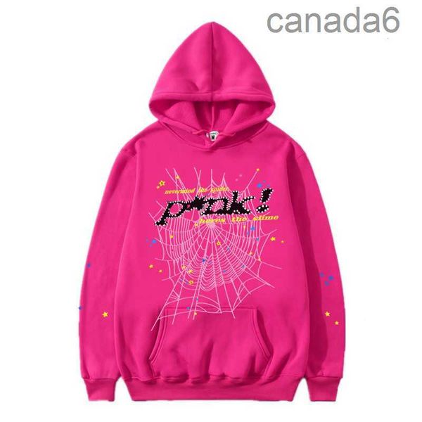 Pink Spider Sudadera con capucha Kid Young Thug Baby Blue Mens Zip Up Suéter rojo y negro Letras Top Calidad New Sky Sp5der Diseñador Mujer Invierno Moda Sudaderas 5 BT0Z