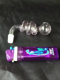 Roze Spiraal Pot, Groothandel Bongs Oliebrander Pijpen Waterleidingen Glas Pijp Olierouts Roken Gratis verzending