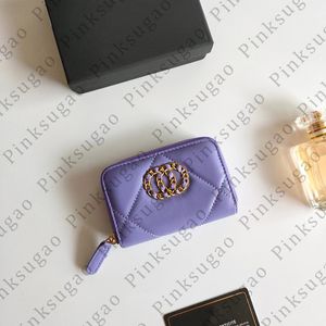 Roze sugao kaarttas kaarthouder portemonnee handtassen clutch bag luxe topkwaliteit portemonnee modeontwerper portemonnee boodschappentas 21 kleur 2 stijl met doos huidi-230908-65