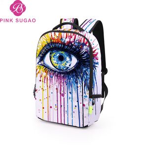 Sac à dos designer sugao rose nouveaux sacs d'école de mode sac de luxe sacs de voyage pour les yeux colorés pour collégiens grande capacité 6 couleurs