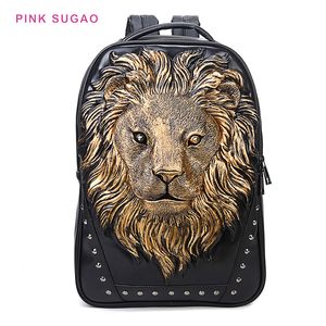 Mochilas de diseño sugao rosa, bolsos de diseñador para hombres, mochilas de lujo, bolsos de hombro para viajes, bolso para computadora de 15,6 pulgadas, remache inteligente antirrobo