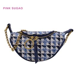 Rose sugao designer sac à bandoulière femmes sacs de taille sac à main de luxe sac à bandoulière en forme de lune sac de messager poche de haute qualité nouveaux sacs de mode