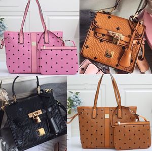 designer handtassen portemonnees 2 stks/set hoge kwaliteit vrouwen tassen draagtas schoudertas nieuwe stijlen Lederen schoudertas
