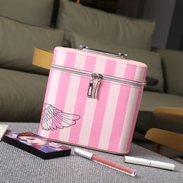 Pink sugao diseñador bolsas de maquillaje bolsas de cosméticos hihg calidad de gran capacidad bolsa de asas de baño almacenamiento portátil bolsas de embrague bolsa de viaje señora monederos 0727-22