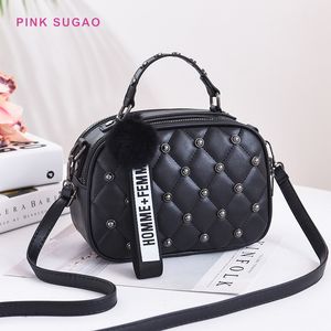 Roze sugao designer schoudertas vrouwen draagtas handtas dame crossbody tas luxe portemonnee dame boodschappentassen pu leer