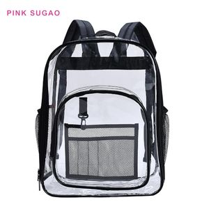 Pink sugao estudiante diseñador mochila moda pvc mochilas impermeable bandolera mochila de gran capacidad mochila escolar hombres y wome301t