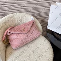 Rosa Sugao Damen Designer Schulterkette Tasche Umhängetaschen Luxus Top Qualität Geldbörse Mode Mädchen Flauschige Tasche Einkaufstasche Handtaschen 5Farbe WXZ-231027-130
