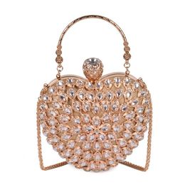 Rose sugao femmes pochette de soirée magnifique perle cristal perles mariée sacs de fête de mariage sacs à main bandoulière nouveau style sac à main298n