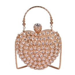 Roze Sugao dames avondkoppelingszak prachtige parel kristal kralen bruids bruidsfeesttassen crossbody handtassen nieuwe stijl hand bag277q