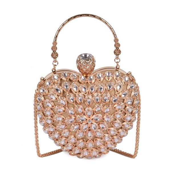 Rose sugao femmes pochette de soirée magnifique perle cristal perles mariée sacs de fête de mariage sacs à main bandoulière nouveau style sac à main2286