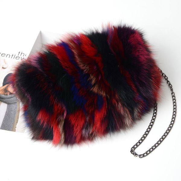 Pink Sugao womengirl Fox Fur Bag bolsos de hombro deisgner chain bag nuevos estilos monedero moda mujer bolsos bandolera gran oferta