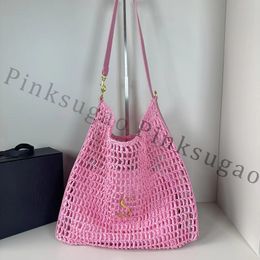 Sac à épaule Sac à bandoulins Pink Sugao Sac à main de luxe de grande qualité Paille de paille de mode Sac à provisions 2style Lomgkamg-240402-93-143