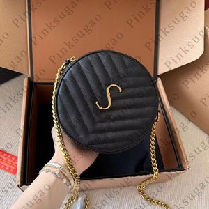 Rose sugao femmes épaule chaîne sacs sac à bandoulière sac à main rond luxe top qualité en cuir véritable sac à main créateur de mode sac à provisions wxz-240723-95