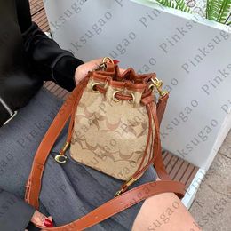 Roze sugao vrouwen schouder crossbody tassen bucket bag luxe hoge kwaliteit pu lederen portemonnee mode meisje ontwerper boodschappentas handtassen changchen-230808-32