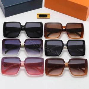 Roze zonnebrillen klassieke gepolariseerde zonnebril Designer zonnebril mannen en vrouwen casual luxe zonnebril mode groot frame 6 kleuren HD