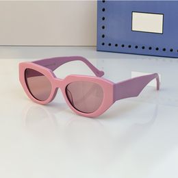 Gafas de sol rosadas G Gafas de sol para mujeres Gafas de sol de ojo de gato Simple European Estilo europeo Marco acetato de acetato lindas lentes de sol adecuados para todas las formas de la cara tonos