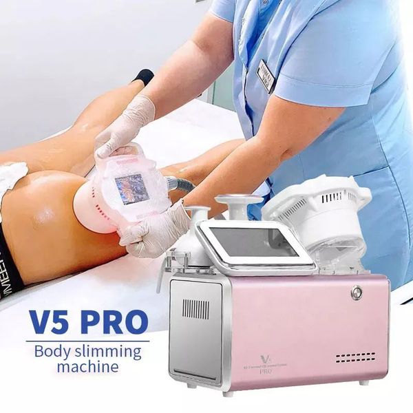 Pink V5 Pro Máquina de adelgazamiento Sistema de cavitación RF de vacío Ultrashape para reducción de grasa para quemar grasa