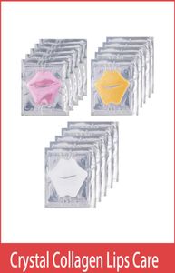 Masque à lèvres en or blanc rose pads Humidité Essence Crystal Collagène Care Patch Patch Face Skin Beauty Cosmetic2455802
