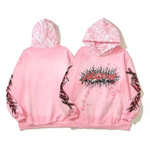 Pull à capuche rose pour femme Hellstar Sweat-shirt à capuche de créateur Vêtements pour femmes
