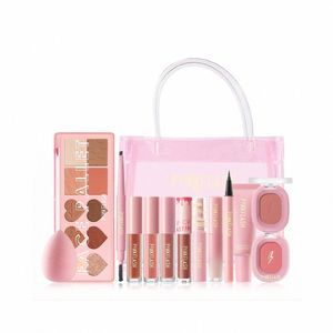 pinkflash 1 jubileum volledige gezichtsmake-upsets Vloeibare Ccealer Foundati Beauty Lipgloss Mascara Eyeliner Gezichtsblush Cosmetisch Y3oP #