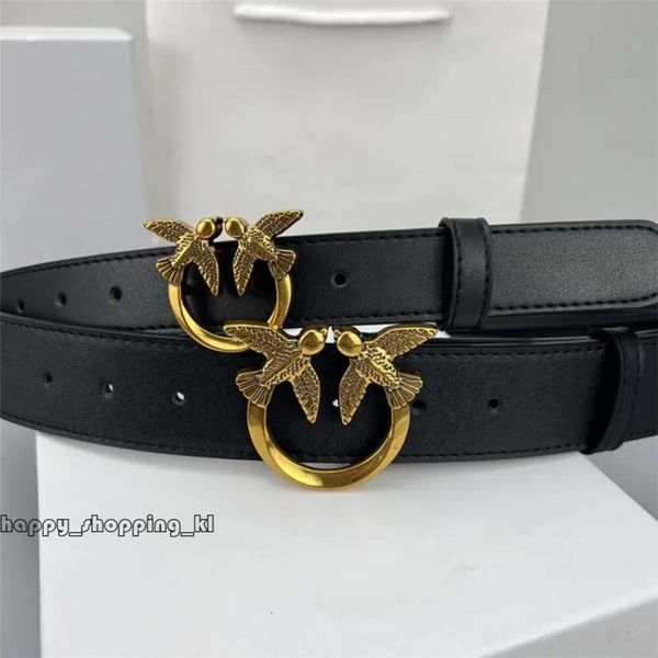 Pinkoo Belt 2024 Nouvelle ceinture de créateurs marque Mens pour femmes Swallow Boucle Certe classique en cuir véritable oiseau de mode Boucle de vache de vache ceinture de courroie en gros 162