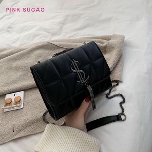Pinksugao vrouwen schouder messenger bags designer vrouwen ketting tassen 2020 nieuwe mode luxe croosbody tassen dame boodschappentas hot sales tas