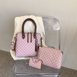 Pinksugao Femmes Sac fourre-tout Sac à bandoulière Sac à bandoulière Sac à main Designer Luxe PU Cuir Haute Qualité Grande Capacité Mode Sac à provisions Sac à main 3pcs / Set HBP