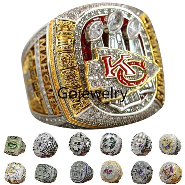 Luxe Super Bowl LVII Championnat Bague Ensemble Designer 14K Or KC Champions Anneaux Pour Hommes Femmes Diamant Sport Bijoux