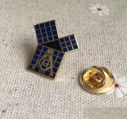 Pins broches 100 pcs euclids 47e probleem pythagoras tie tack broches en pins badge stelling Masonic metaalblauwe lodge rapel pindhuph6291703