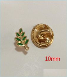 Pins broches 100 stcs groene email pins badge en broches acacia spig masonische regalia mason revers pin akasha cadeau voor collega meta7756329