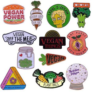 Pins, Broches 12 verschillende stijlen Vegan Pins Badge Collection